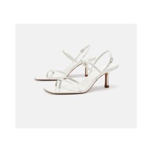 Zara Strappy mid-heel leather sandals